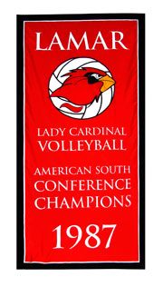 Custom Lamar University 1987 Conference Champions banner