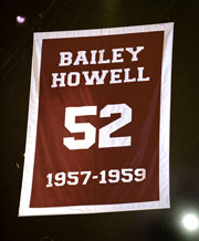 Bailey Howell retired number achievement banner