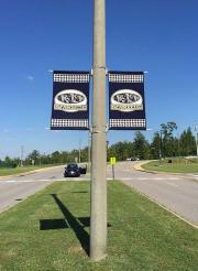 Custom printed pole banners for Paul W. Bryant High School
