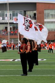 Hand sewn football cheer flags for Bowling Green