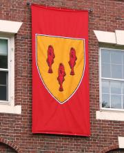 Custom hand sewn Harvard Divinity School banner for commencement