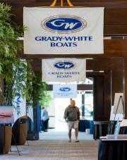 Custom hand-sewn banners for Grady-White Boats