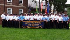 Custom parade banner for Abington Fire Department