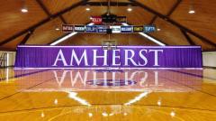 Custom applique gym divider for Amherst College