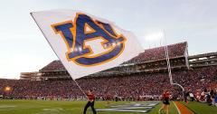 Giant football cheer flag for Auburn