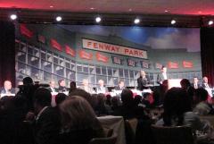 Fenway Park backdrop for Boston Baseball Writers Dinner 2012