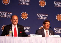 Media Backdrop for Keystone College