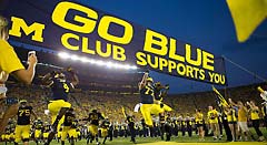 Michigan Football Run Out Banner