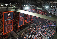 Appliqued University of Virginia Championship banners