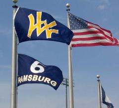 West Virginia hand-sewn stadium flags