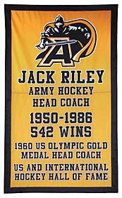 US Military Academy tribute banner to Coach Jack Riley