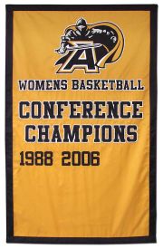 Army Womens Basketball Championship banner, applique