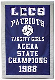 LCCS 1988 State Champions high school athletics banner