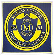 Custom school seal banner for Marian