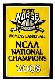Applique Northern Kentucky University 2008 NCAA National Champions banner