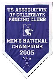Custom Northwestern 2005 National Champions banner