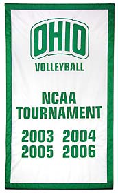 Hand-stitched Ohio NCAA Tournamnet add-a-date banner