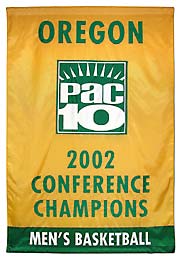 University of Oregon Conference Champions custom banner