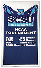 Applique Southern Connecticut NCAA Tournament banner
