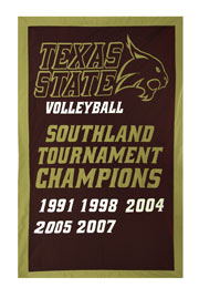 Applique Texas State Tournament Champions add-a-year banner