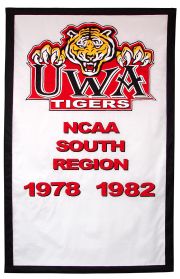 Appliqued University of West Alabama Championship banner