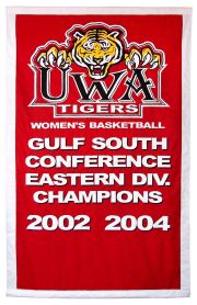 Appliqued University of West Alabama Championship banner