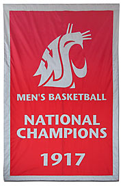 Applique Washington State University National Champions banner