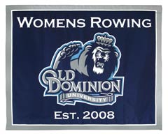 Old Dominion Rowing custom made logo banner