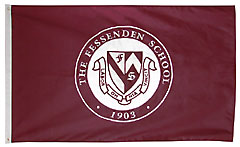 Fessenden custom school seal flag