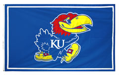 Kansas University hand-sewn logo flag