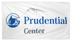 custom logo banner for Prudential Center