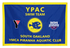 YPAC Swim Team applique travel banner