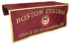 Custom table runner for Boston College