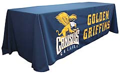 Hand-sewn table throw: Canisius Golden Griffins