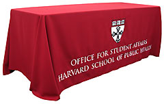 Custom tablecloth for Harvard