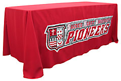 Applique table throw: Sacred Heart Unversity Pioneers
