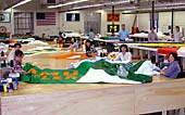 We have the space to handle any size hand-sewn banner