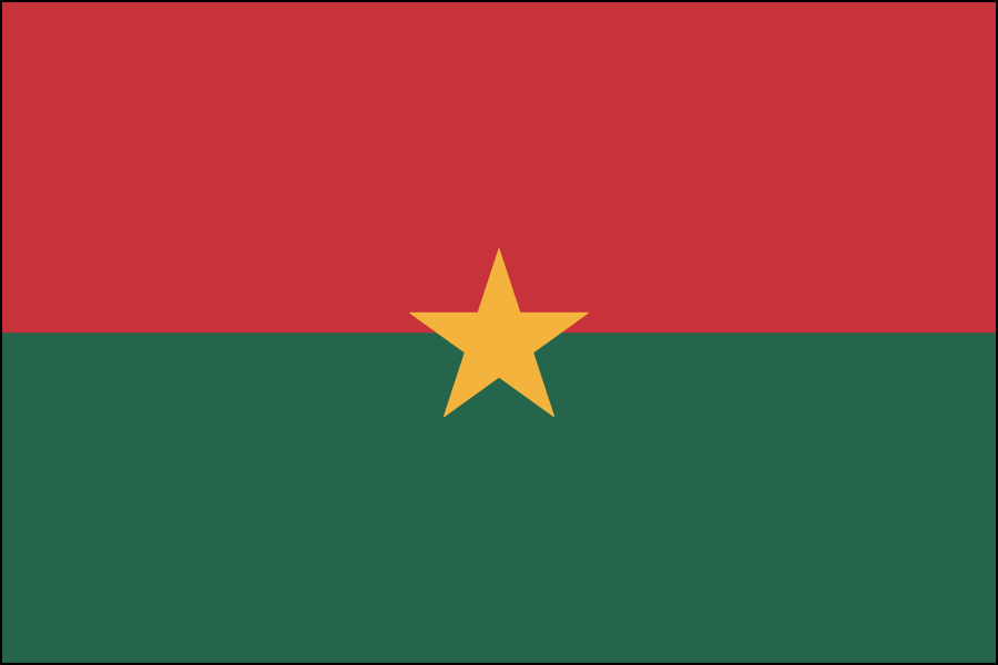 Nylon Burkina Flag
