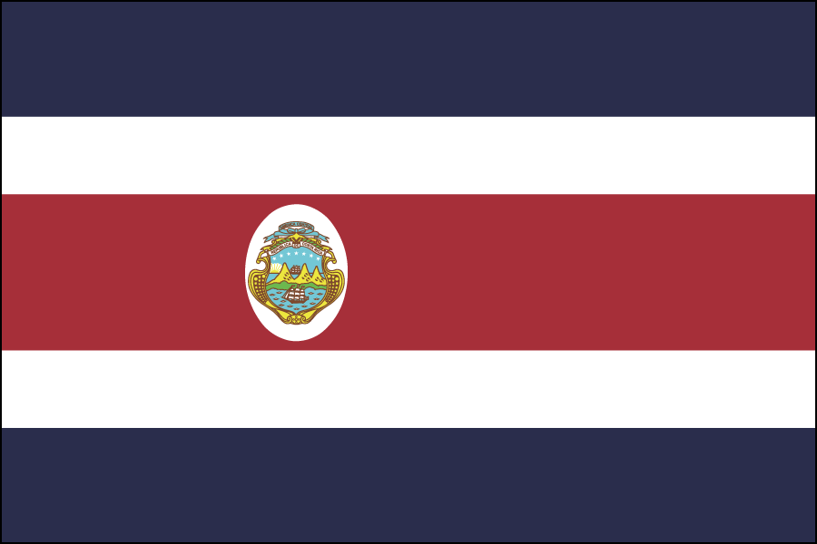 Nylon Costa Rica Flag