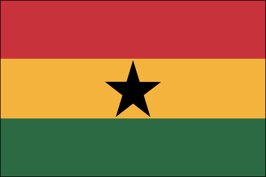 Nylon Ghana Flag