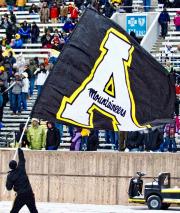 Mountaineers custom football battle flag