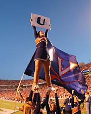 University of Virginia spirit flag with logo