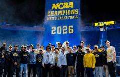 University of Michigan 2026 NCAA Basketball Champions banner