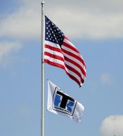 thermo king custom logo flag with us flag