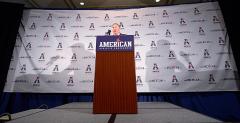 Custom media backdrop for American Athletic Conference