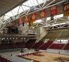 Custom sewn Boston College Championship banners