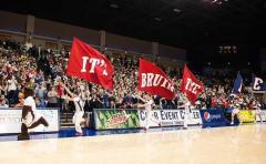 Applique cheerleading flags for Belmont University basketball