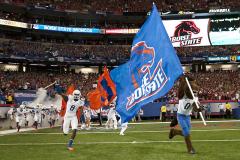 Boise State Cheerleading flag with logo