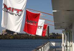 Hand sewn MIT Crew boathouse flags