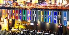 Applique NHL team banners for Vegas Golden Knights